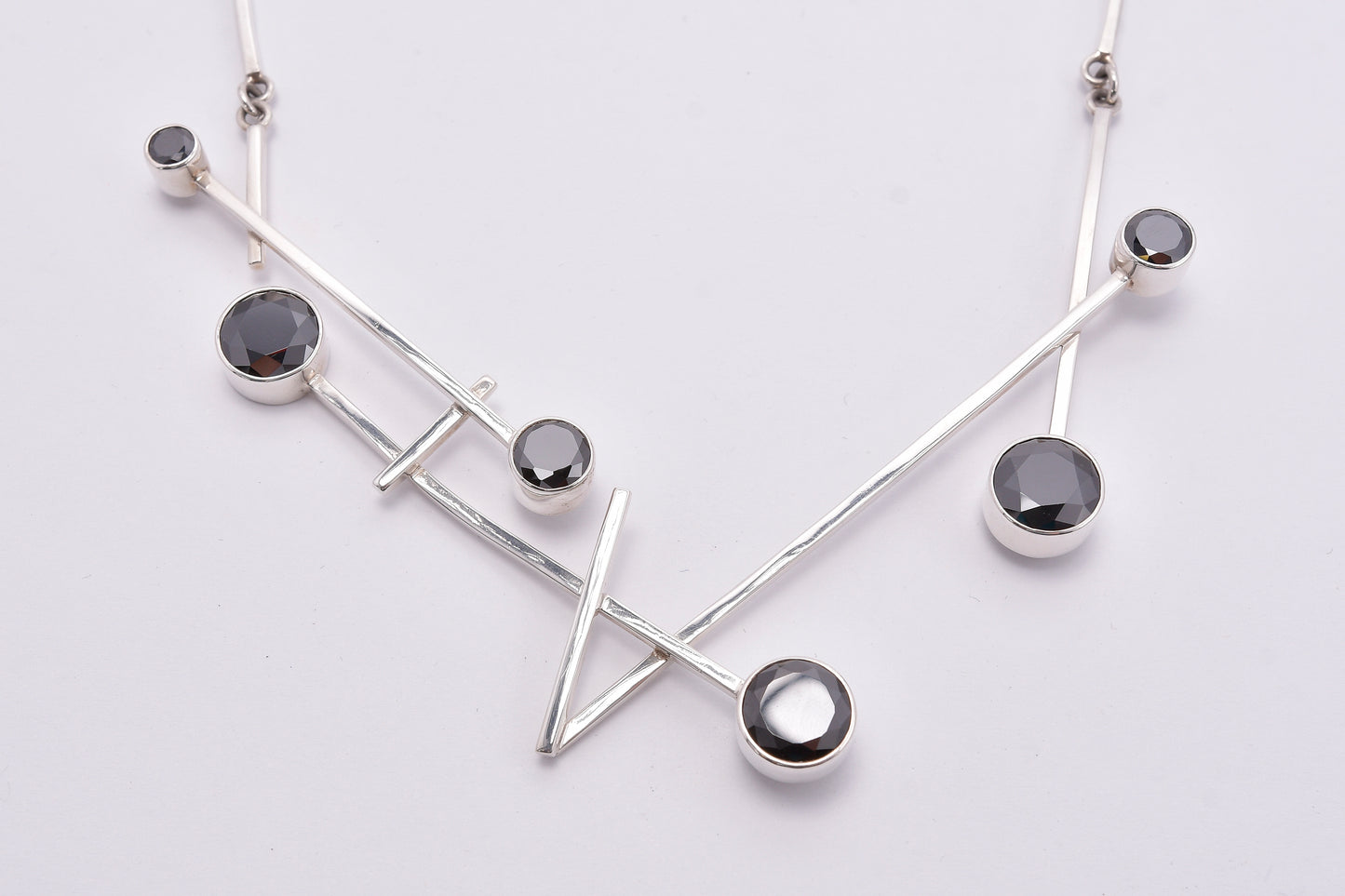 Contemporary Black and Silver Set