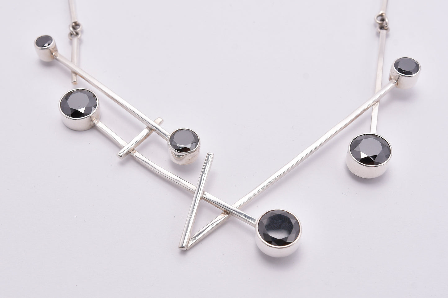 Contemporary Black and Silver Set